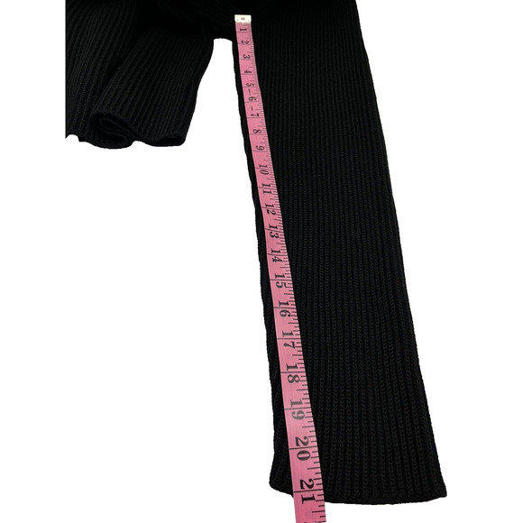 Banana Republic Mens Black Size XL 1/4 Snap Zip Sweater 100% Wool Ribbed Soft - Picture 9 of 12